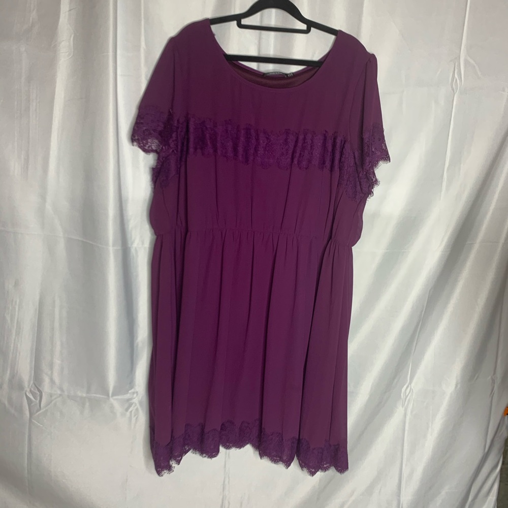 Plus size tunic dress lace detail ModCloth size 4X